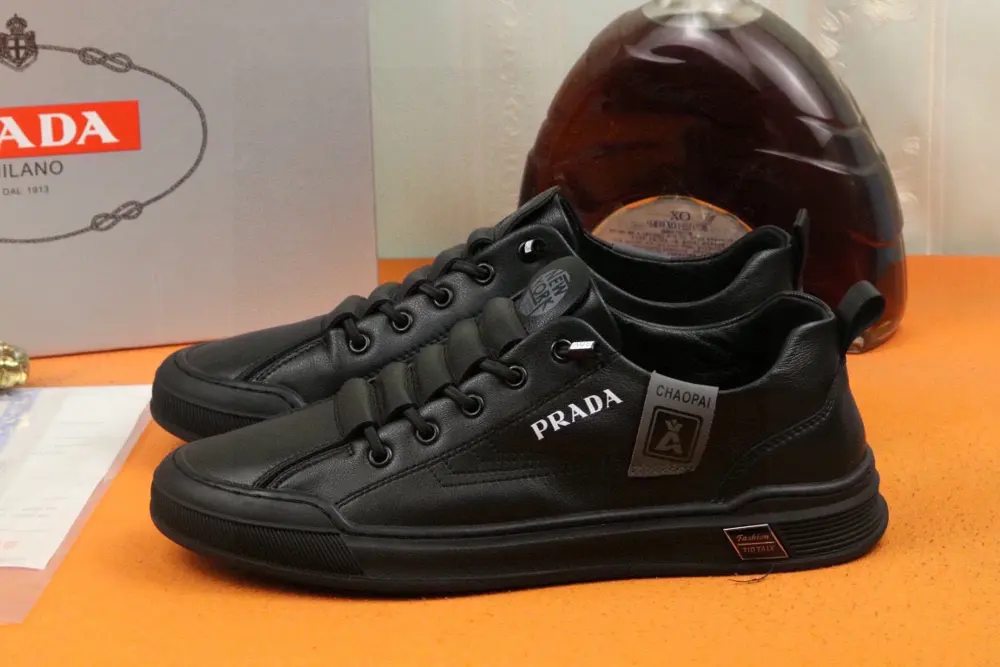 Prada Italian men’s shoes are featured on the cover of the quarterly fashion magazine