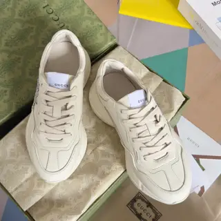 GUCCI Rhyton series latest version double G dad shoes couple style thick sole casual sports