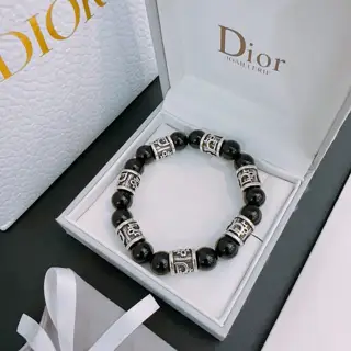 Counter-made version DIOR multi-element agate Thai silver style bracelet G-Dragon star same