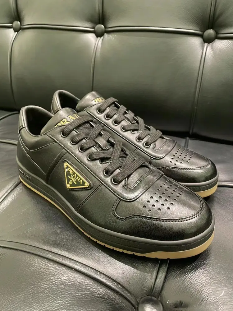 Prada men’s leather sneakers