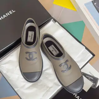 Chanel Classic Series Double C Seamless Version Vantage Second-hand Rain Boots Rain Boots