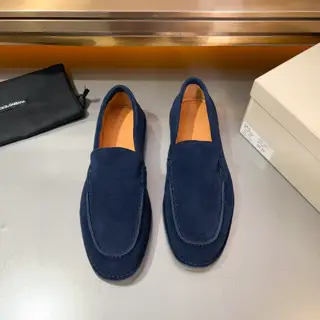 Dolce & Gabbana New Florio series soft suede moccasins