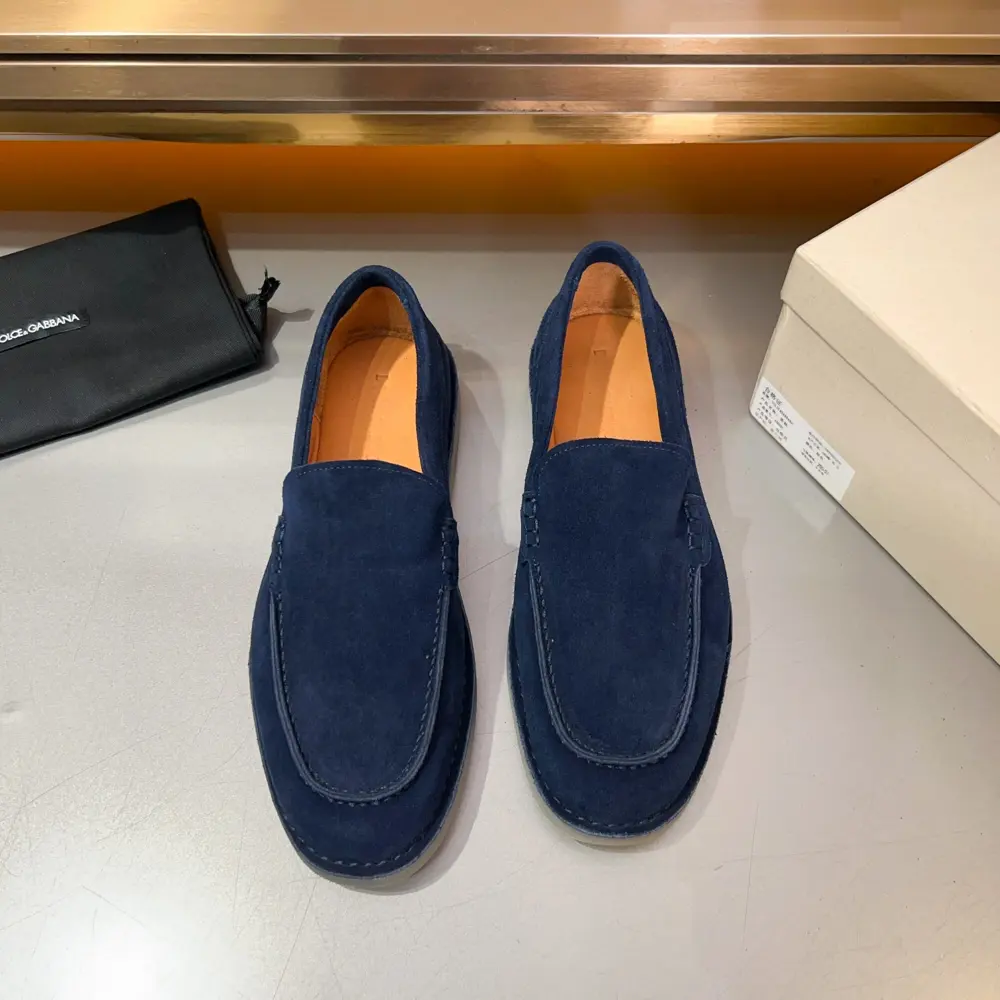 Dolce & Gabbana New Florio series soft suede moccasins