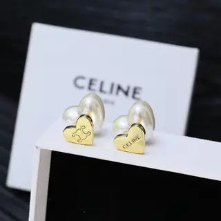 Celine Arc de Triomphe popular heart earrings
