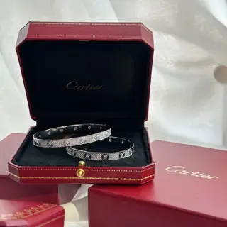 Cartier couple’s model Gypsophila bracelet Hand-inlaid with 888 top-grade imported