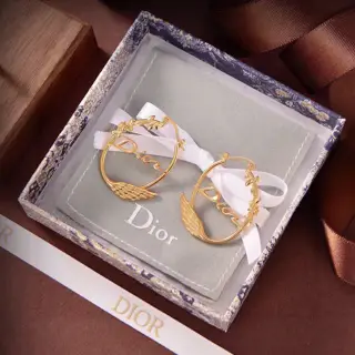 DIOR Swan Earrings The same brass material as the counter