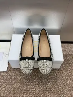 Dior Haute Couture Collection New D-Ramour Signature Embroidered Raglan Low-Heeled