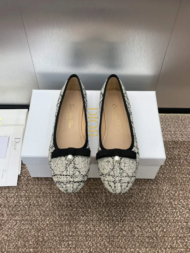 Dior Haute Couture Collection New D-Ramour Signature Embroidered Raglan Low-Heeled