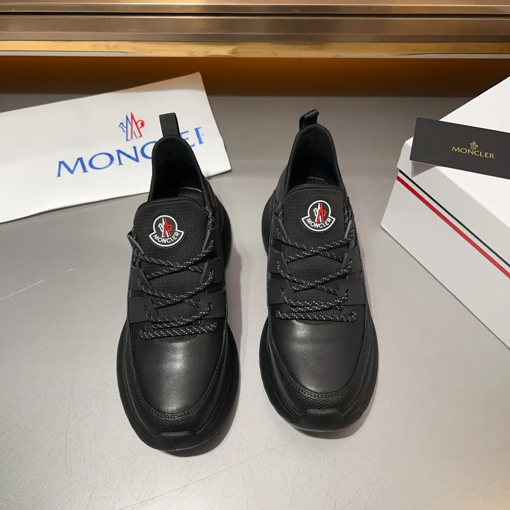 Moncler lace-up casual sports shoes are comfortable and non-slip. They