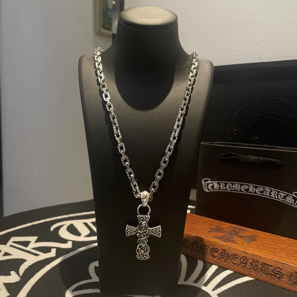 Chrome Hearts letter buckle necklace