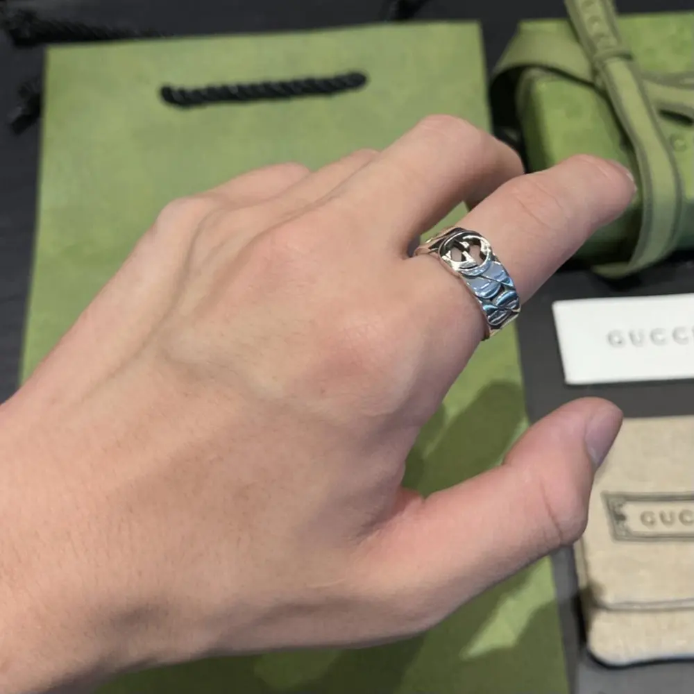 Gucci Interlocking G Wide Ring
