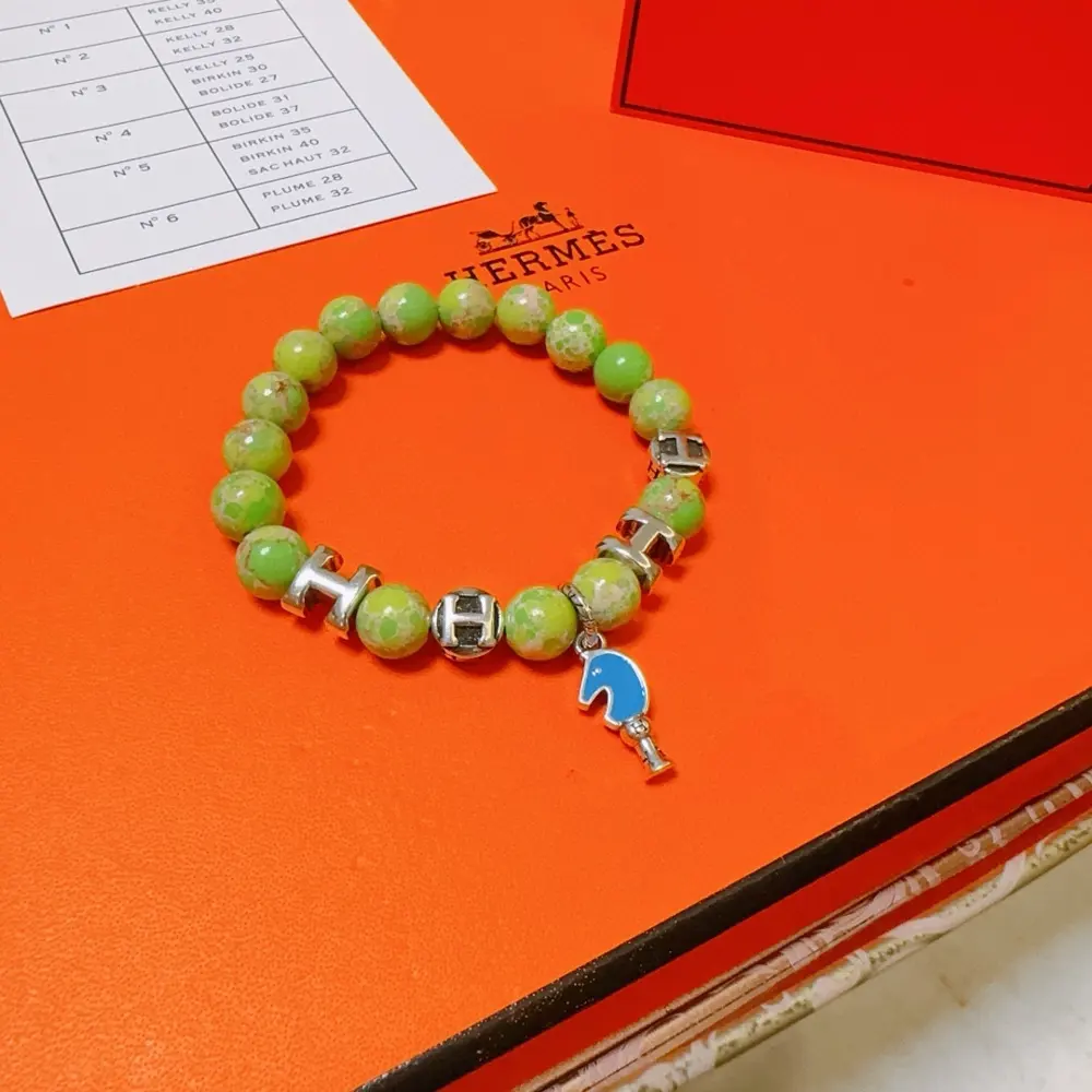 New product launch Hermas bracelet Luxury Hermes bracelet Snake skin stone bracelet for men