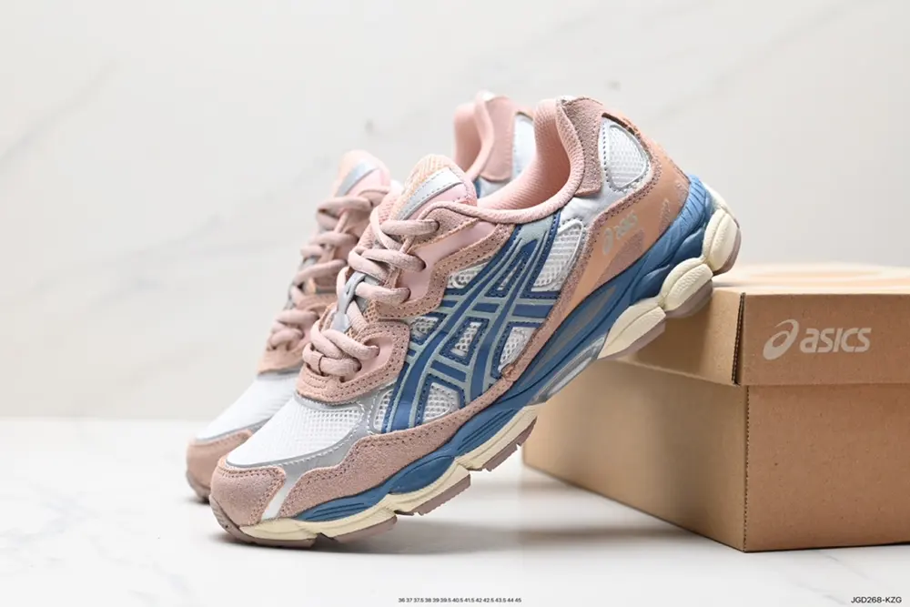 ASICS breathable mesh upper with some synthetic leather material uses the new AHAR+ rubber 1203A280-002