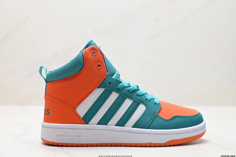 Adidas Adidas neo Hoops 2.0 Mid synthetic leather non-slip wear-resistant Adidas mid-top AH2174