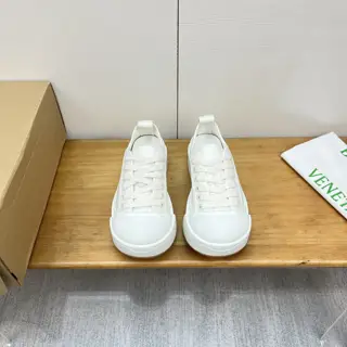 BOTTEGA VENETA latest IVULCAN series couples casual sports shoes white shoes canvas shoes