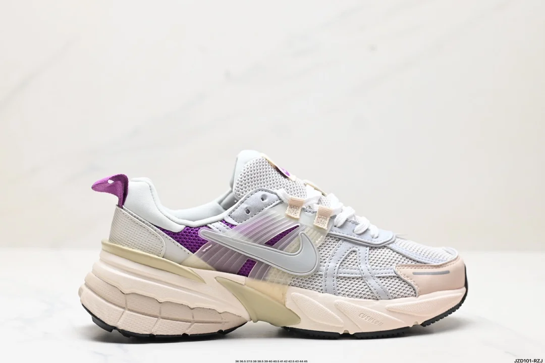 Nike Wmns V2K Runtekk Low “White Grey Pink” Retro Trend Series Future Retro Daddy Style HF4305-072