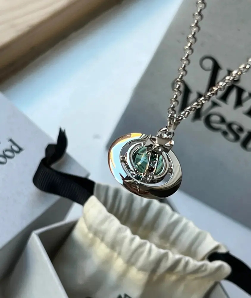 Vivienne Westwood Classic Crystal Saturn Necklace