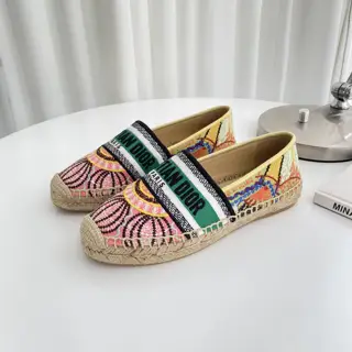 Dior embroidered jacquard pattern counter synchronous new fisherman shoes
