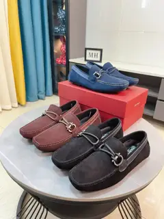 Salvatore Ferragamo loafers. The upper