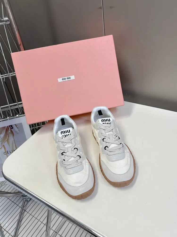 MIUMIU Biscuit Shoes Forrest Gump Shoes Casual Sneakers