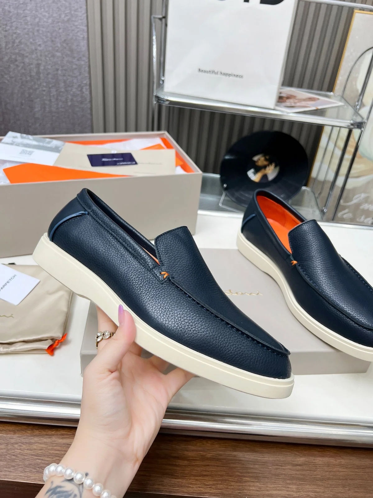 Santoni four seasons classic loafers