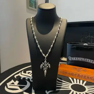 Chrome Hearts Classic retro multi-element necklace Armor pendant Concave and convex shapes
