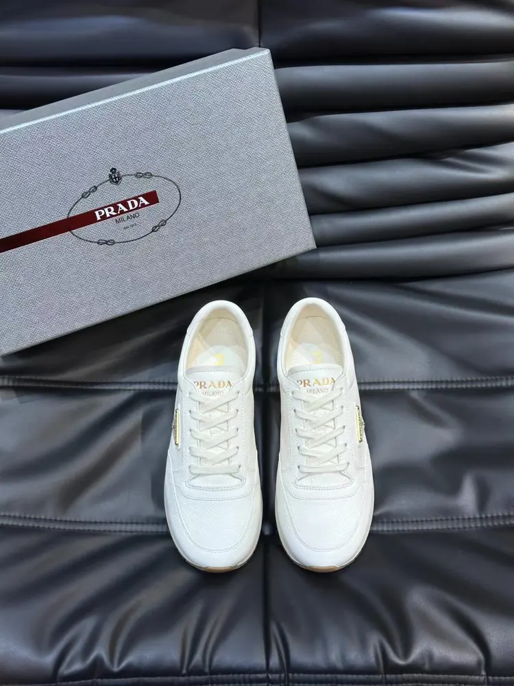 Prada men’s leather sneakers