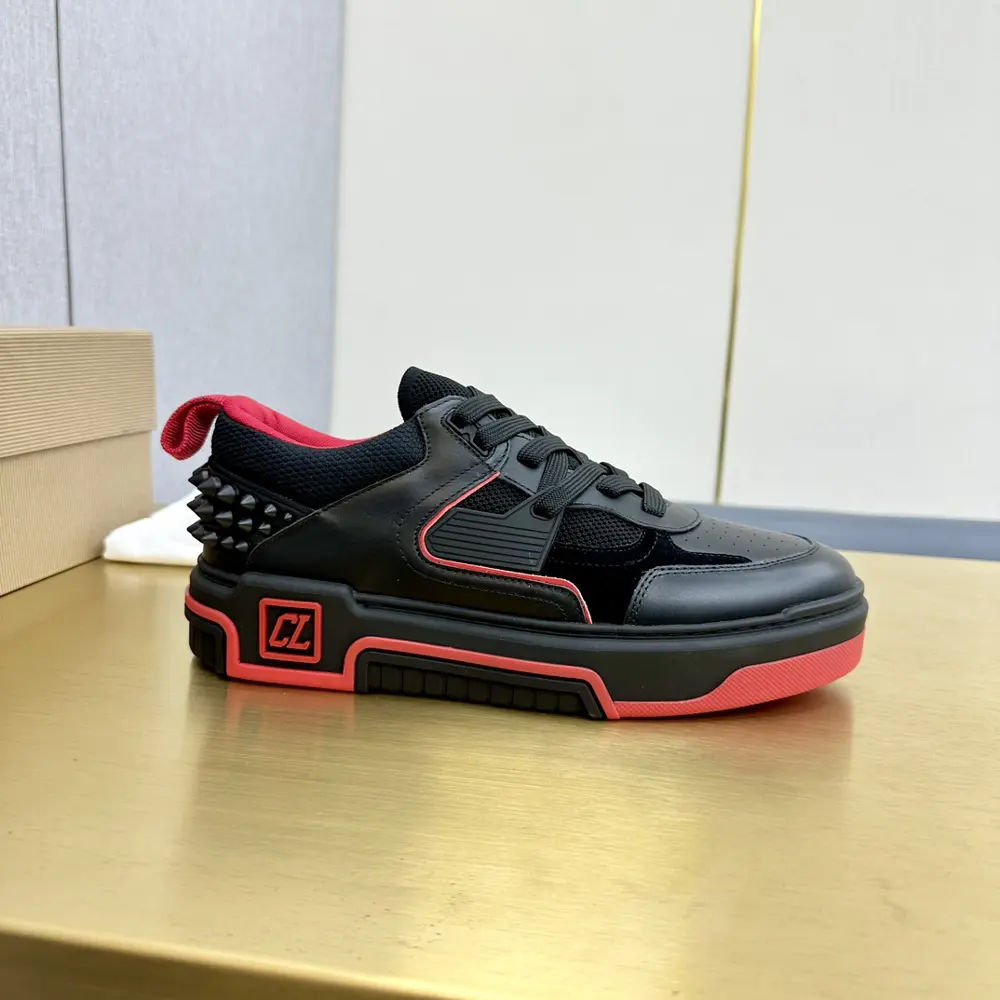 Christian Louboutin ASTROLOUBI unisex thick-soled sneakers with red soles are a perfect