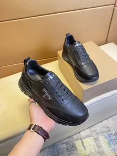 Prada sneakers. Imported flying woven upper 1:1 replica.. fashionable and crisp