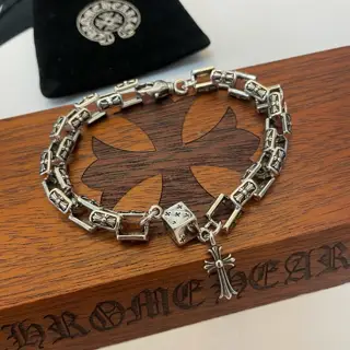 Chrome Hearts Classic Vintage Cross Dice Bracelet