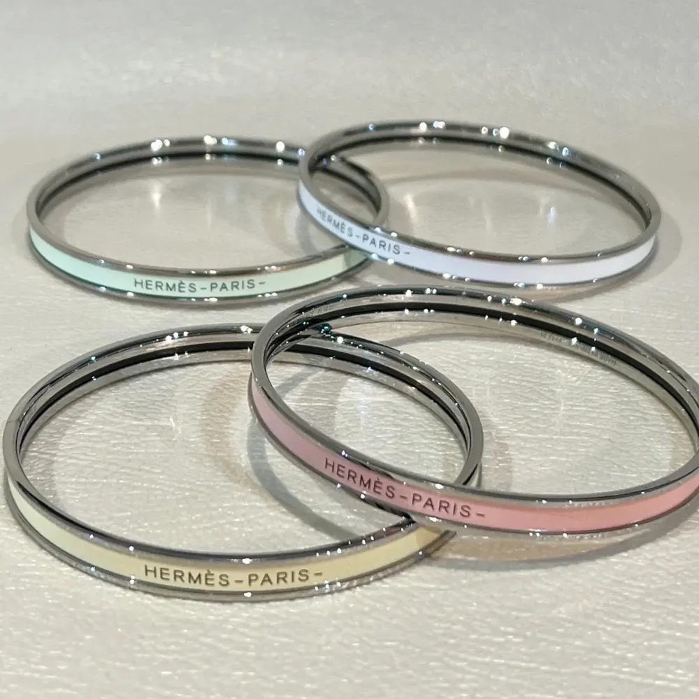 Hermes enamel bracelet small thin high version one-to-one precision version The narrow