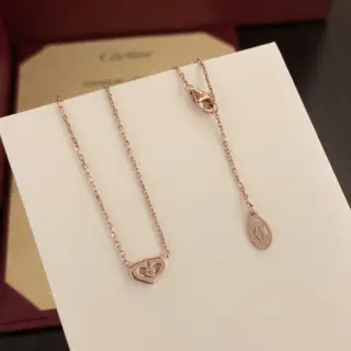 Cartier heart-shaped necklace 18k gold electroplating process Counter version One-to-one