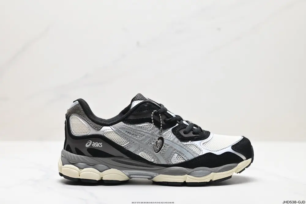 ASICS breathable mesh upper with some synthetic leather material uses the new AHAR+ rubber 1203A383-020