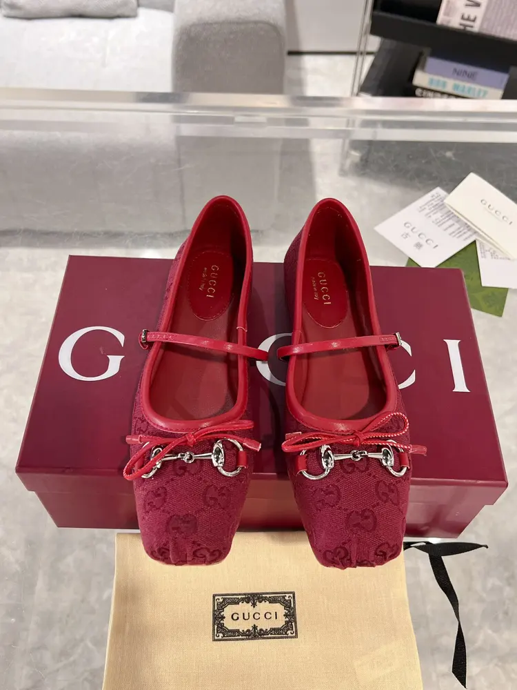 Gucci Women’s Horsebit Square Toe Ballet Flats Top Edition Buy two pairs of the original