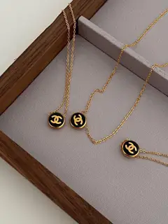Chanel Gold Bean Seiko Necklace 24K real gold electroplated color-preserving necklace
