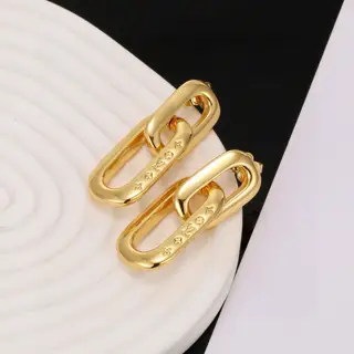 Louis Vuitton yellow gold earrings
