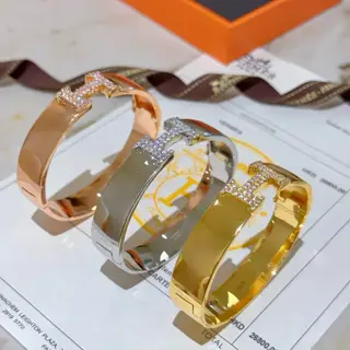 Hermes bracelet v gold original custom Hermes bracelet enamel craftsmanship is too