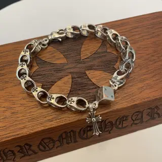 Chrome Hearts Classic Vintage Cross Dice Bracelet