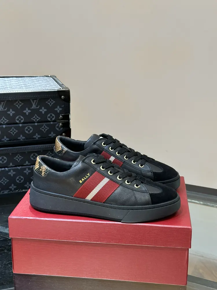 BALLY men’s new leather casual sneakers
