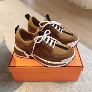 Hermès classic dad shoe boots + British color matching design