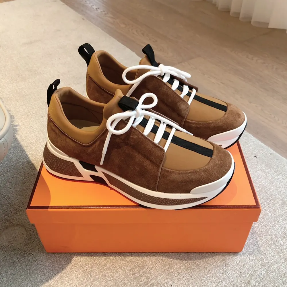 Hermès classic dad shoe boots + British color matching design