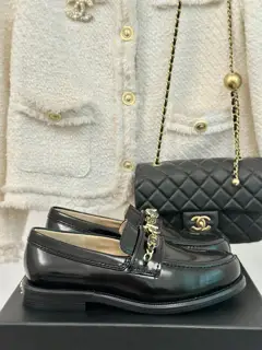 Chanel classic chain loafers