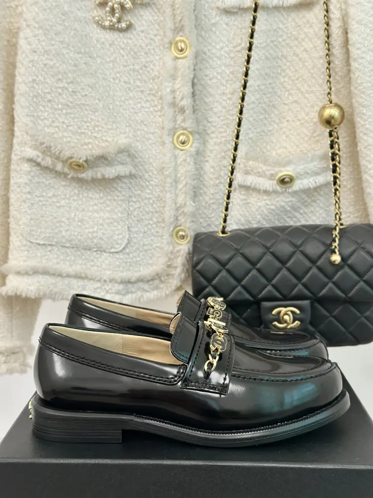Chanel classic chain loafers