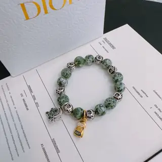 Counter-made version DIOR multi-element agate Thai silver style bracelet G-Dragon star same