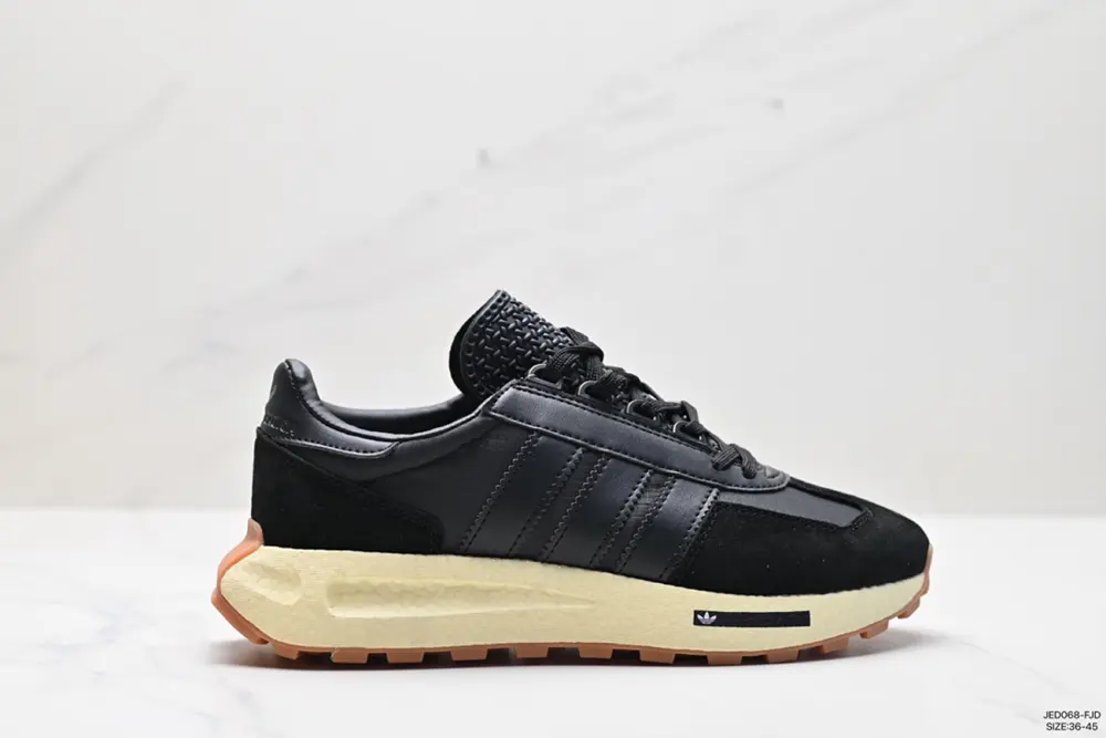 Adidas New Trefoil Thick-soled RETROPY E5 White Dark Blue The new low-top classic sneakers HQ6886