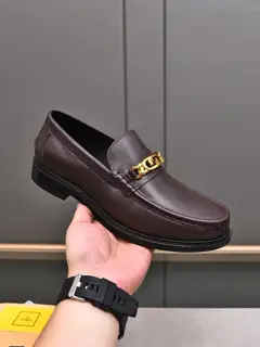 Fendi business formal leather shoes