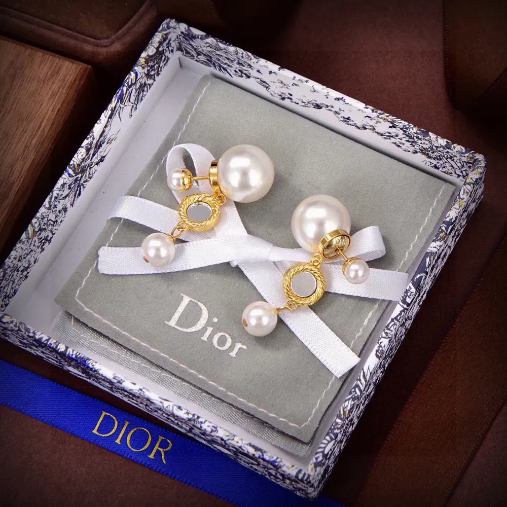 Dior new style Dior new letter earrings loved by all the top brands. The metal texture