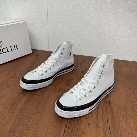 Moncler heavyweight three-party joint Chinese canvas sneakers