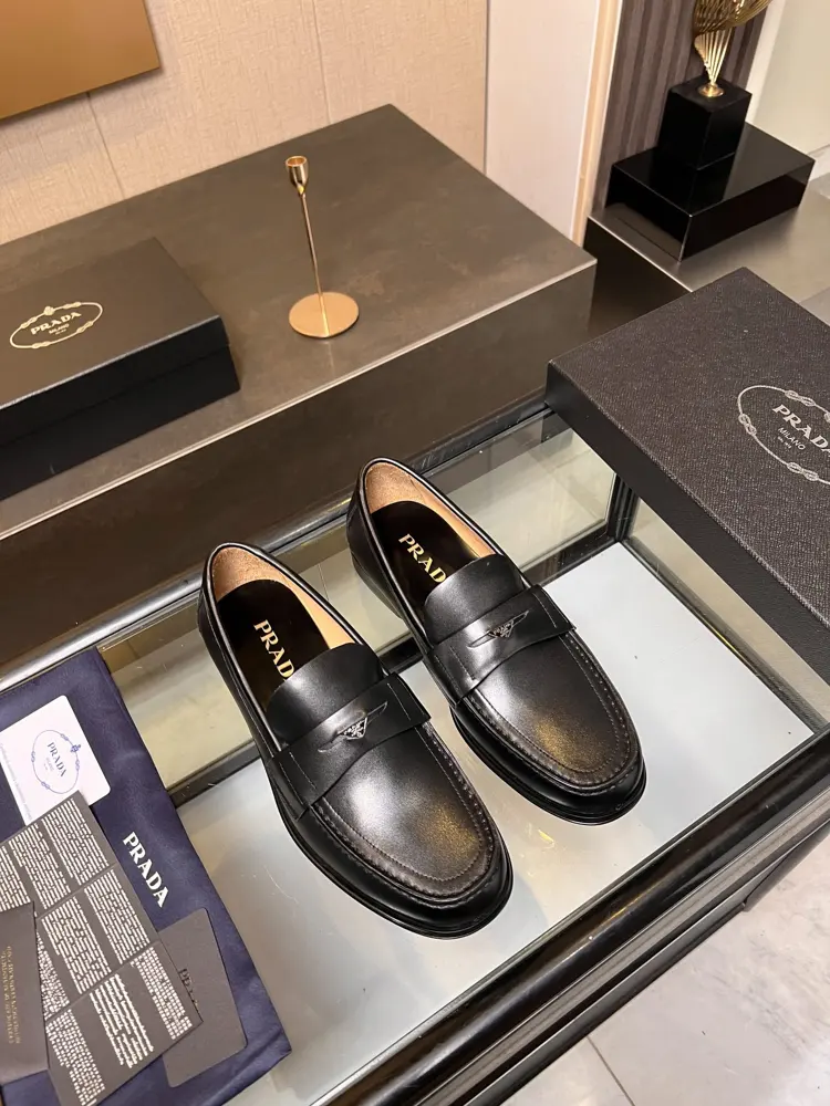 Prada casual leather shoes