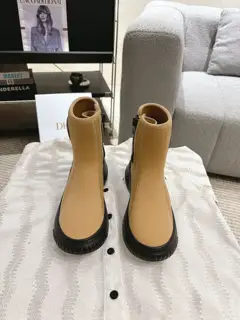DIOR Autumn and Winter Stretch Fabric Boots